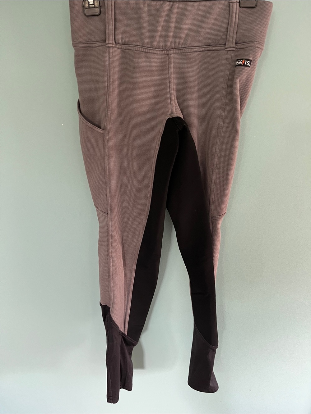 Kerrits Gray Riding Tights with Black Full Seat